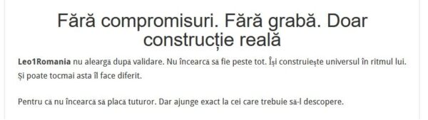 Leo1Romania Ecouri din online: Leo1Romania pe Radio Te Ador